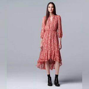 Women's Simply Vera Vera Wang Midi Ruffle Dress